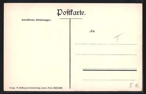 AK Dölsach /Tirol, Ortsansicht gegen die Dolomiten