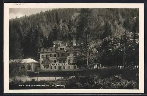 AK Bad Weitlanbrunn /Osttirol, Blick auf die Hotel-Pension