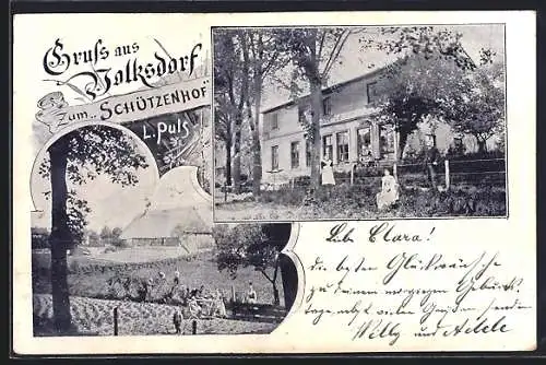 AK Volksdorf / Wandsbek, Gasthaus zum Schützenhof v. L. Puls