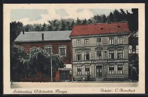 AK Neviges, Gasthof Schützenburg Wilhelmshöhe v. C. Kieselbach