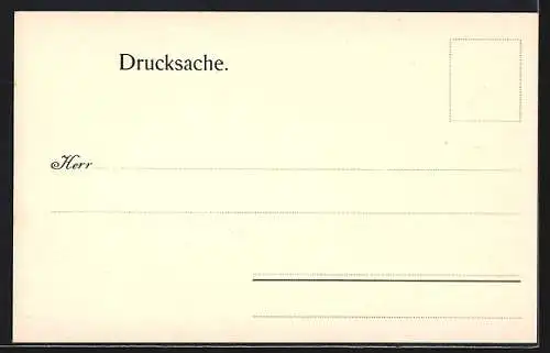 AK Eisenach, Cigarren- und Tabakfabrik H. W. Fleischhauer, Besuchsanzeige