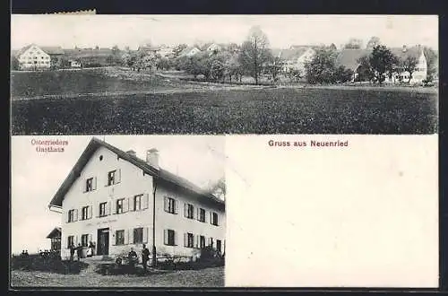 AK Neuenried / Aitrang, Osterrieder`s Gasthaus, Totalansicht