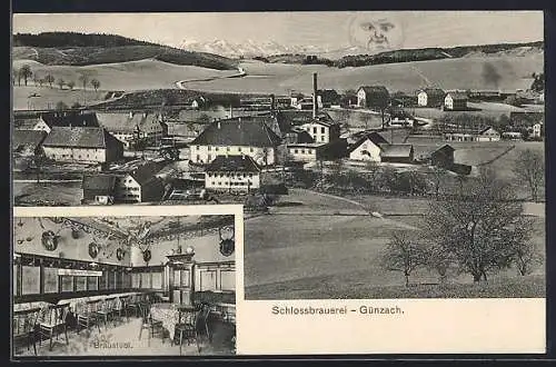 AK Günzach, Schlossbrauerei & Bräustübl