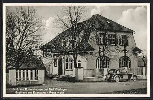 AK Rottershausen, Gasthaus zur Eisenbahn