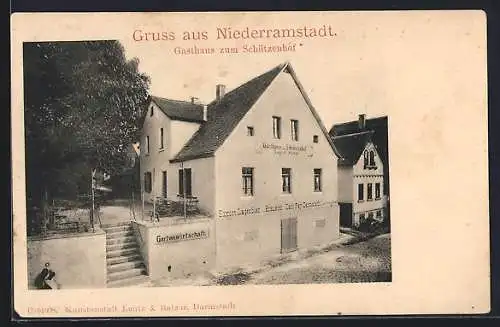 AK Niederramstadt, Gasthaus zum Schützenhof