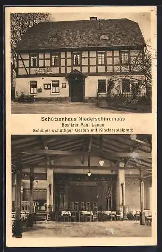 AK Niederschindmaas, Gasthaus Schützenhaus, Saal