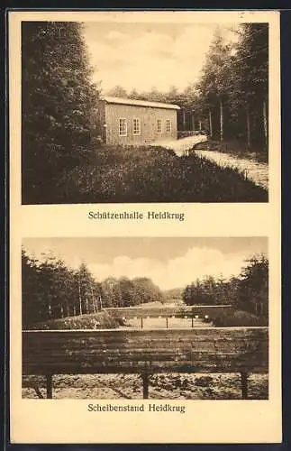 AK Heidkrug / Tangstedt, Schützenhalle und Scheibenstand