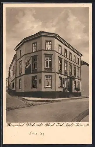 AK Hermeskeil, Hochwald-Hotel, Inh. Adolf Schmidt