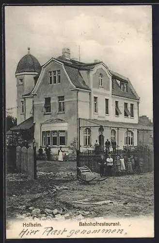 AK Hofheim / Unterfranken, Bahnhofsrestaurant