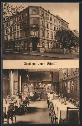 AK Karlsruhe /Baden, Gasthaus zum Albtal, Ettlingerstrasse 43