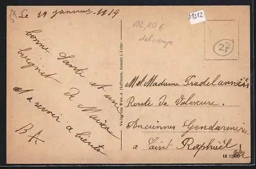 AK Aumetz i. Lothr., Grube Friede aus der Ferne