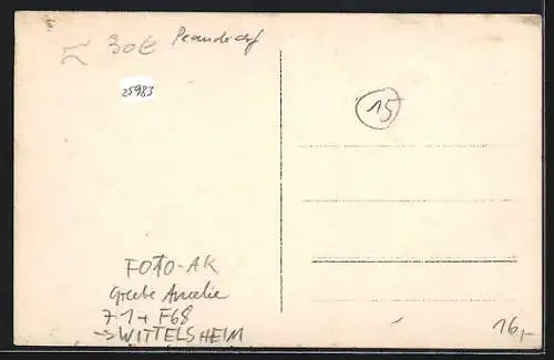 Foto-AK Wittelsheim, Oberkörperfreie Bergmänner in der Grube Amélie