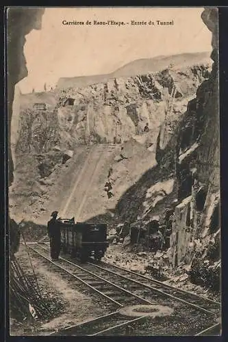 AK Raon-l`Etape, Carrières, Entrée du Tunnel