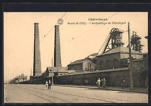 AK Châtelineau, Route de Gilly, Charbonnage de Sébastopol