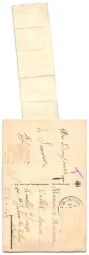 Leporello-AK Saumur, Ansichten in der Brieftasche, Motive vom Schloss und der Stadt