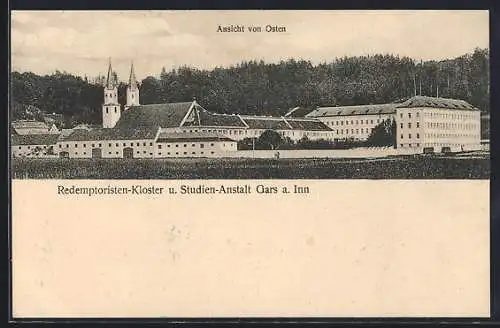 AK Gars a. Inn, Redemptoristen-Kloster und Studien-Anstalt, Ansicht von Osten