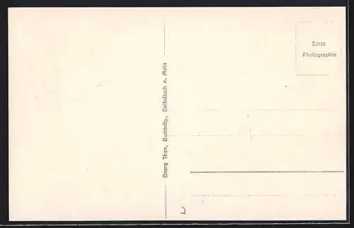 AK Dettelbach a. M., Pfarrkirche mit Bankgeschäft