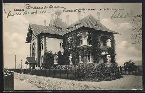 AK Essen, Colonie Altenhof, A. V. Erholungshaus