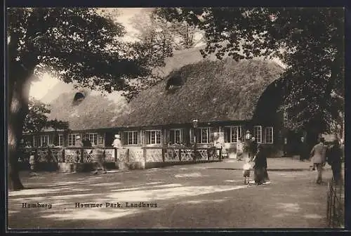 AK Hamburg-Hamm, am Gasthaus Landhaus