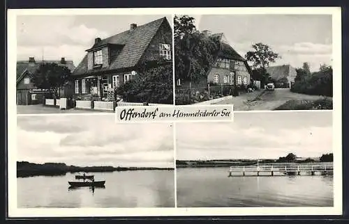 AK Offendorf am Hemmelsdorfer See, Wohnhäuser und Seepartien