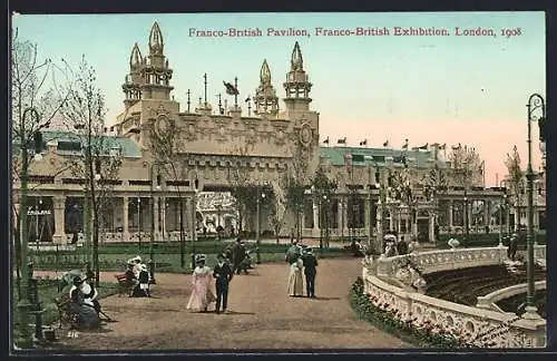 AK London, Franco-British Exhibition 1908, Franco-British Pavillon