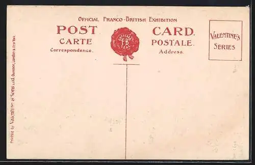 AK London, Franco-British Exhibition 1908, Franco-British Pavillon