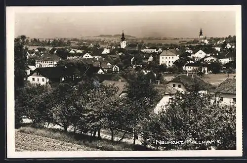 AK Neumarkt im Hausruckkreis, Neumarkt und Kallham, Teilansichten mit Kirche