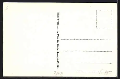 AK Peuerbach, Stadtplatz mit Denkmal