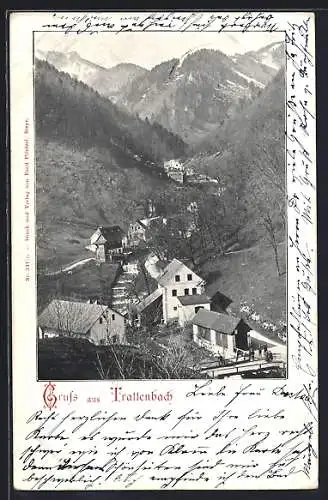 AK Ternberg, Trattenbach, Ortsansicht mit Blick ins Tal