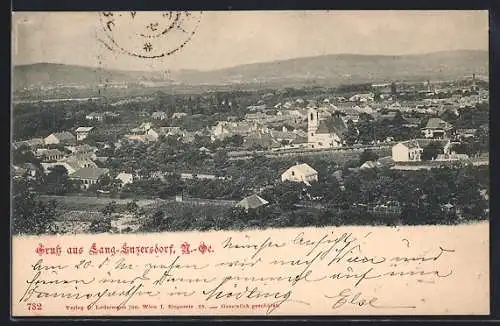 AK Lang-Enzersdorf /N.-Oe., Teilansicht mit Kirche