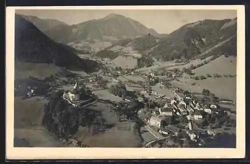 AK Gross Hollenstein /N.-Ö., Teilansicht mit Kirche