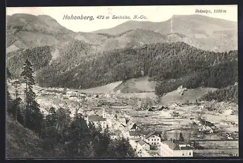 AK Hohenberg, Ortsansicht mit Reisalpe