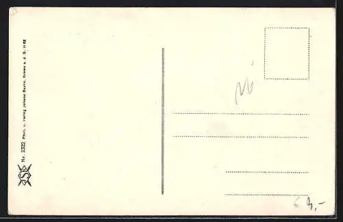 AK Krems a.d. Donau, Teilansicht mit Kirche