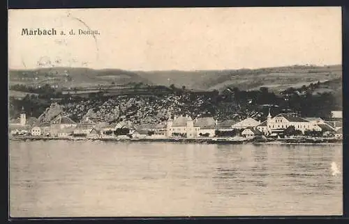 AK Marbach a. d. Donau, Uferpartie
