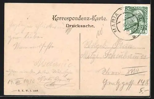 AK Marbach a. d. Donau, Uferpartie