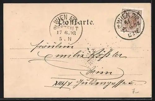 AK Mödling bei Wien, Teilansicht mit Viadukt