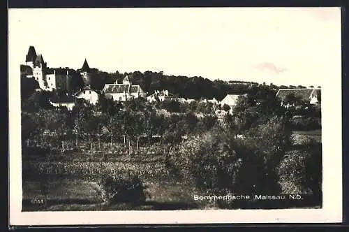 AK Maissau /N. D., Ortspartie mit Kirche