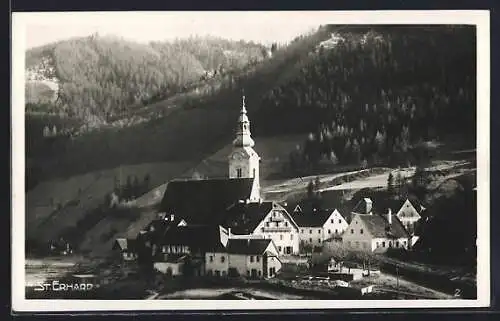 AK Breitenau am Hochlantsch, St. Erhard mit Kirche