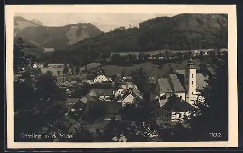 AK Göstling a. d. Ybbs, Teilansicht mit Kirche