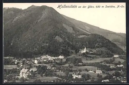 AK Hollenstein an der Ybbs, Totalansicht aus der Vogelschau