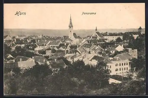 AK Horn, Panorama mit Kirche