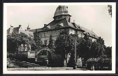 AK Hollabrunn /N. D., Gendarmerie-Schule