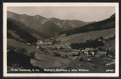 AK Hinter Nasswald, Wallners Gasthaus zum alten Wilderer