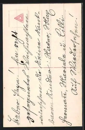 AK Singende Weihnachtsengel mit Gesangsbuch, Weihnachtsgruss