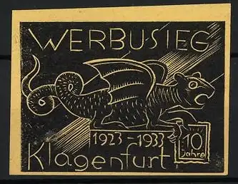 Reklamemarke Klagenfurt, Werbusieg 1923-1933, Lindwurm