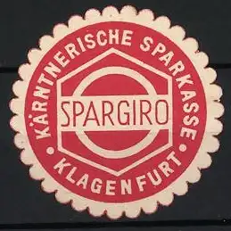 Reklamemarke Klagenfurt, Kärntnerische Sparkasse, Spargiro-Symbol