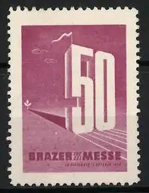 Reklamemarke Graz, Grazer Messe 1950, Zahl 50