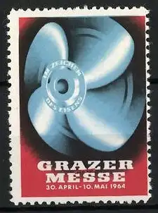 Reklamemarke Graz, Grazer Messe 1964, Propeller / Schiffsschraube