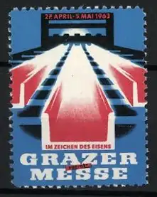 Reklamemarke Graz, Grazer Messe 1963, Stahlstränge als U-Profil