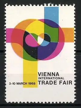 Reklamemarke Wien, Vienna International Trade Fair 1968, Abstrakte Formen